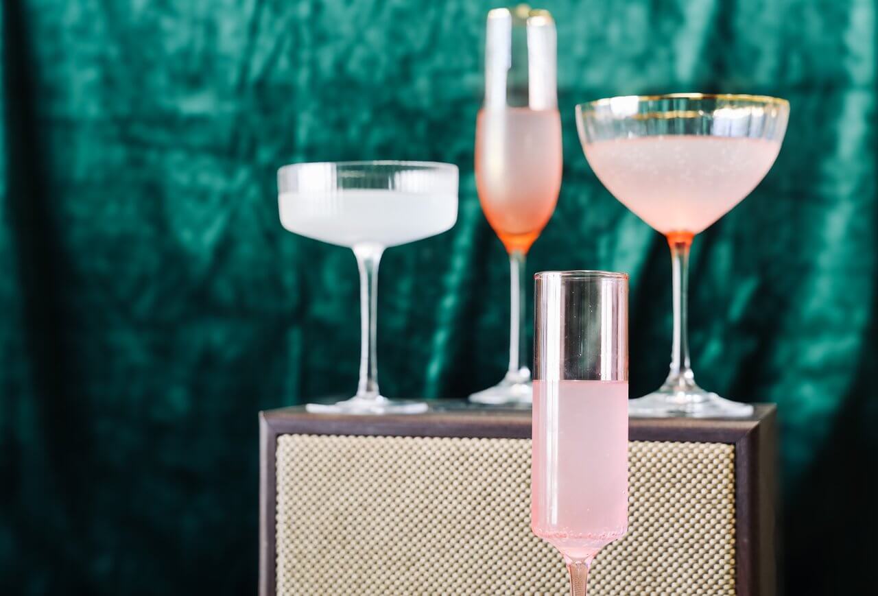 Flute and Coupe for Valentine's Day